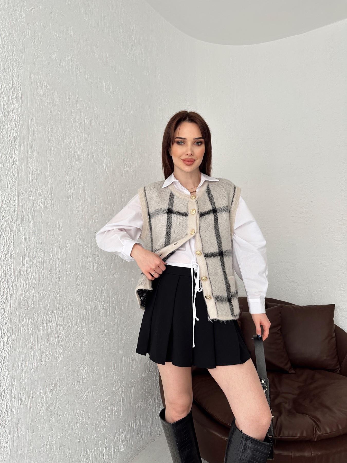 Gold Düğmeli Desenli Hırka TAŞ