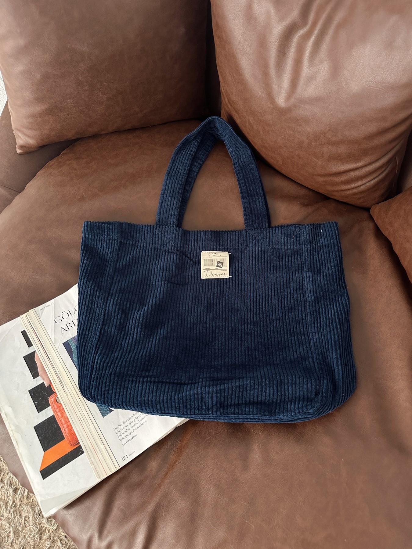 Kadife Çanta LACİVERT