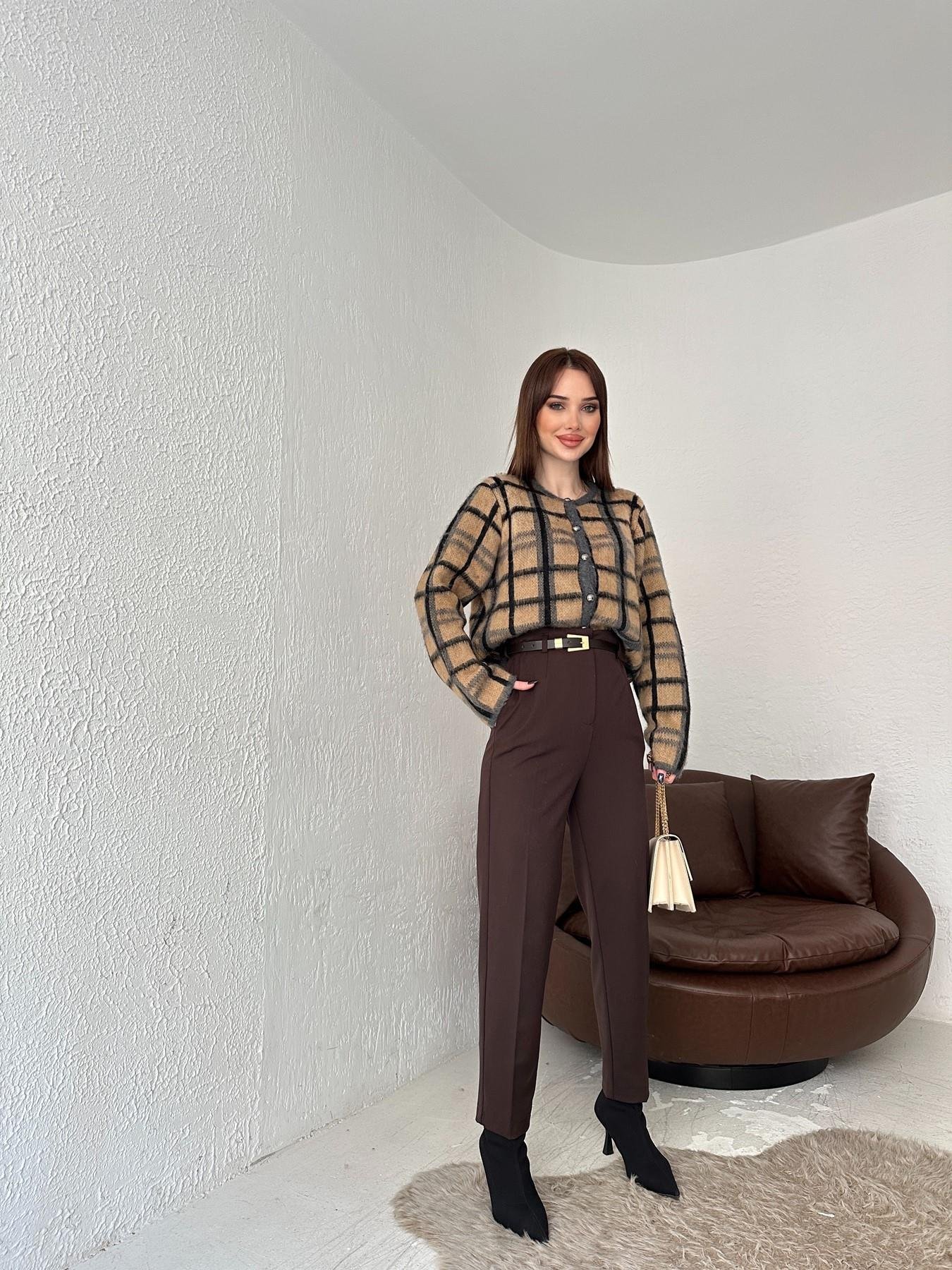 Kemerli Yüksel Bel Pantolon KAHVE