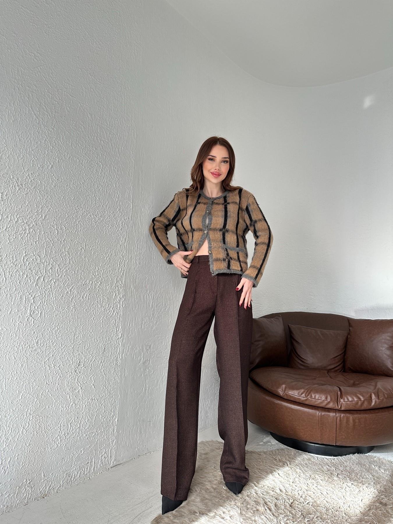 Kırçıllı Palazzo Pantolon KAHVE