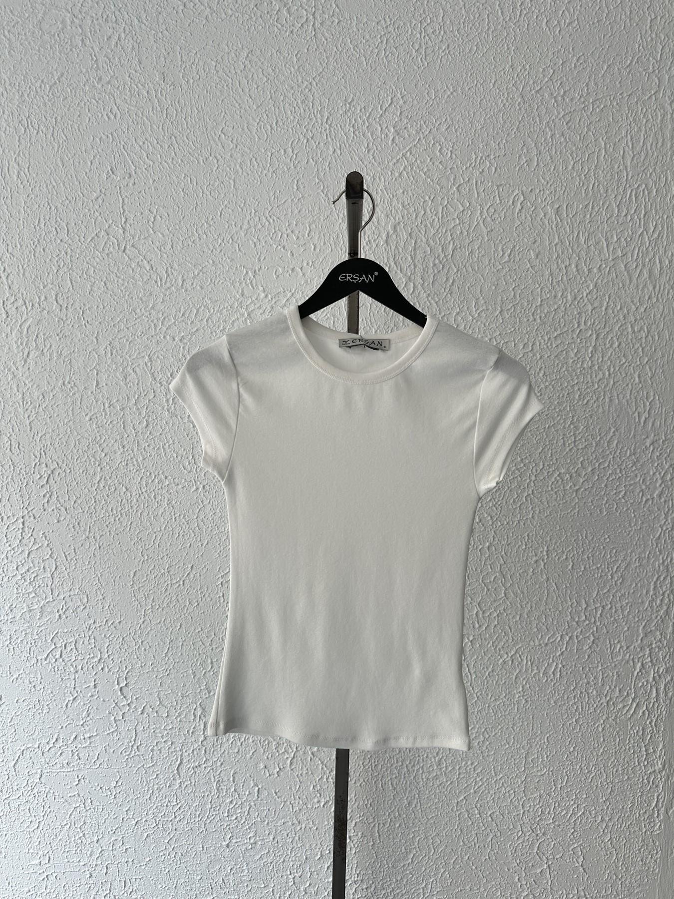 Kolsuz Tişört Ekru