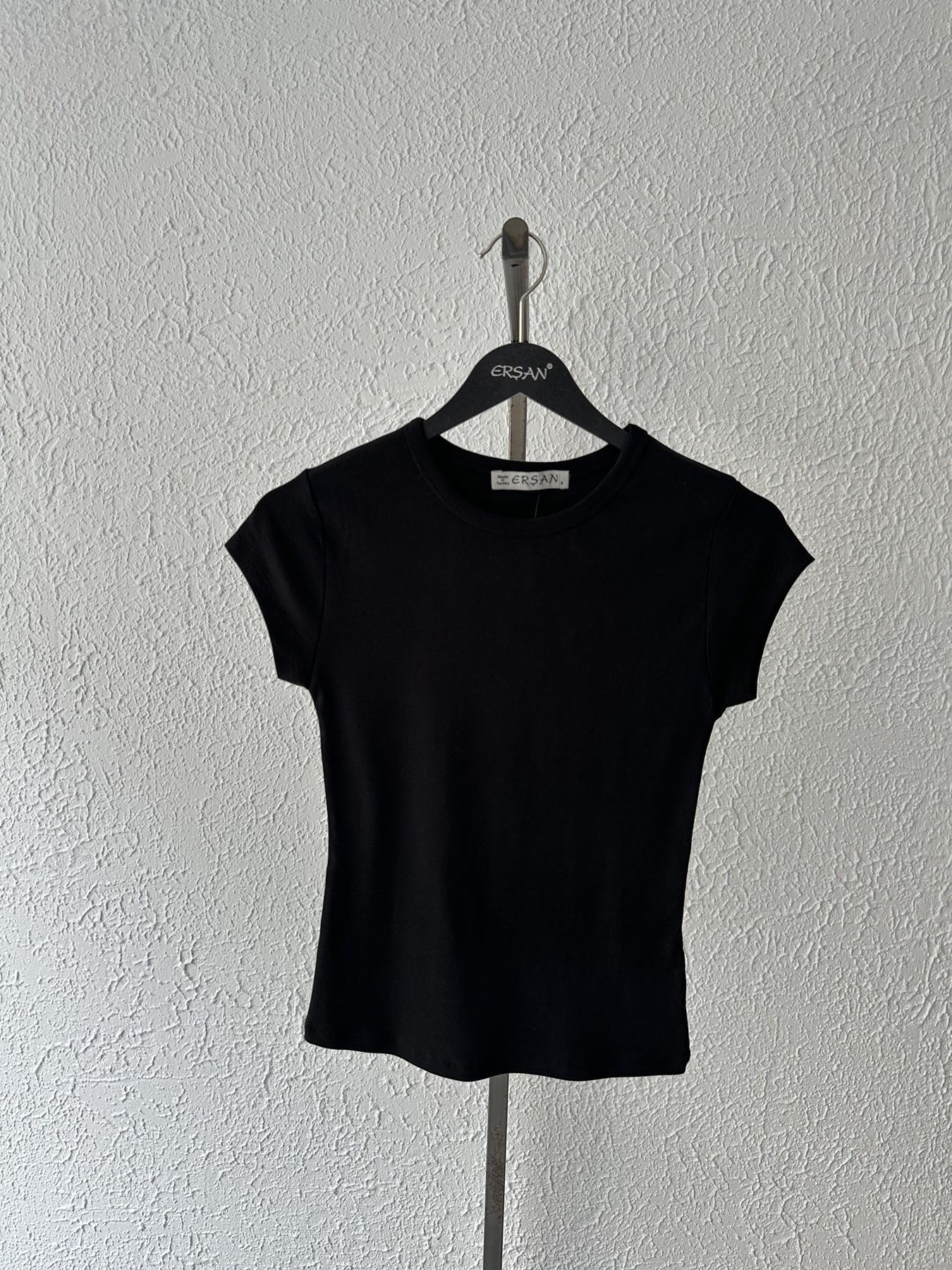 Kolsuz Tişört Siyah
