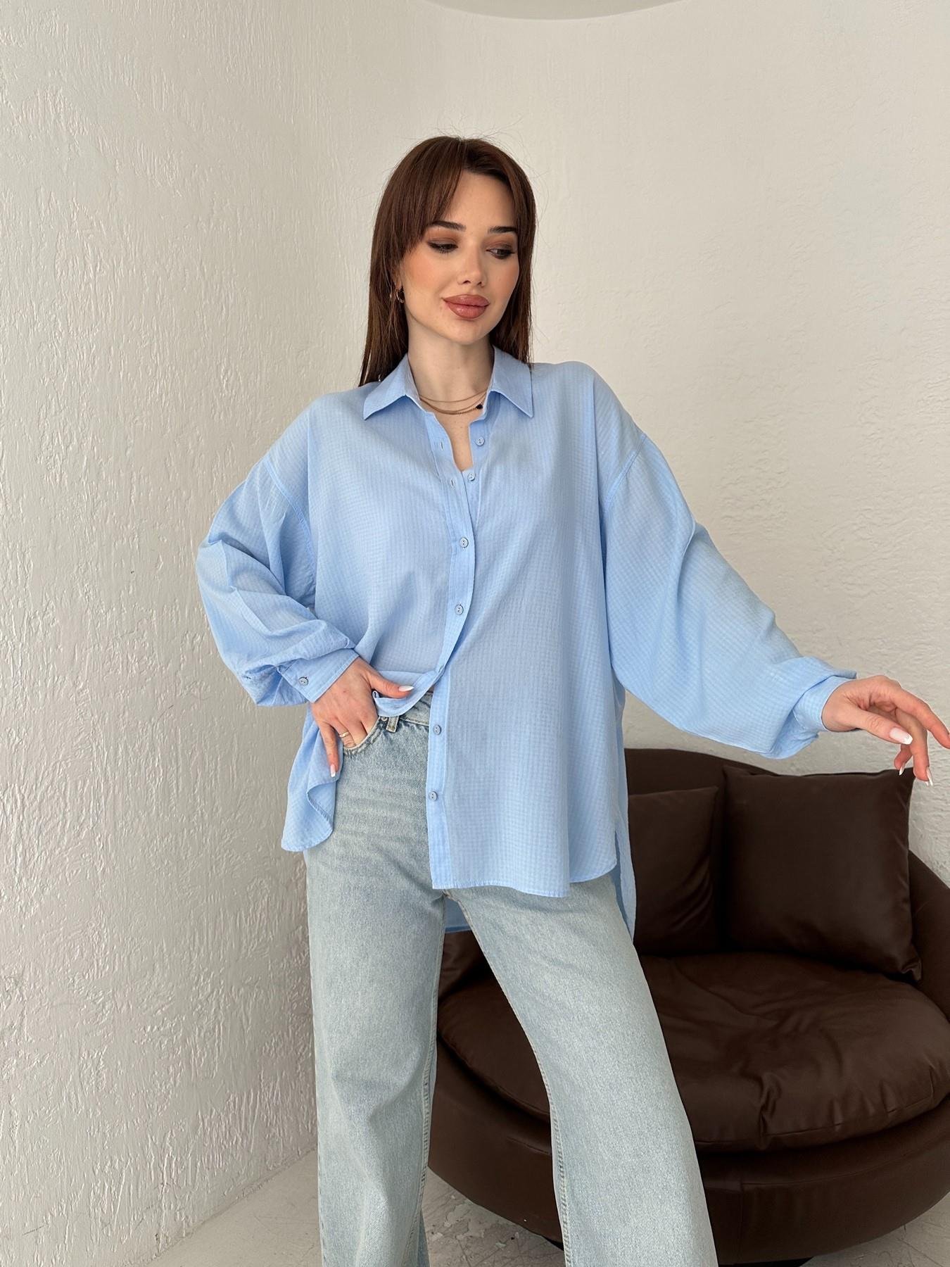 Küçük Damalı Yumoş Kumaş Gömlek KOYU MAVİ