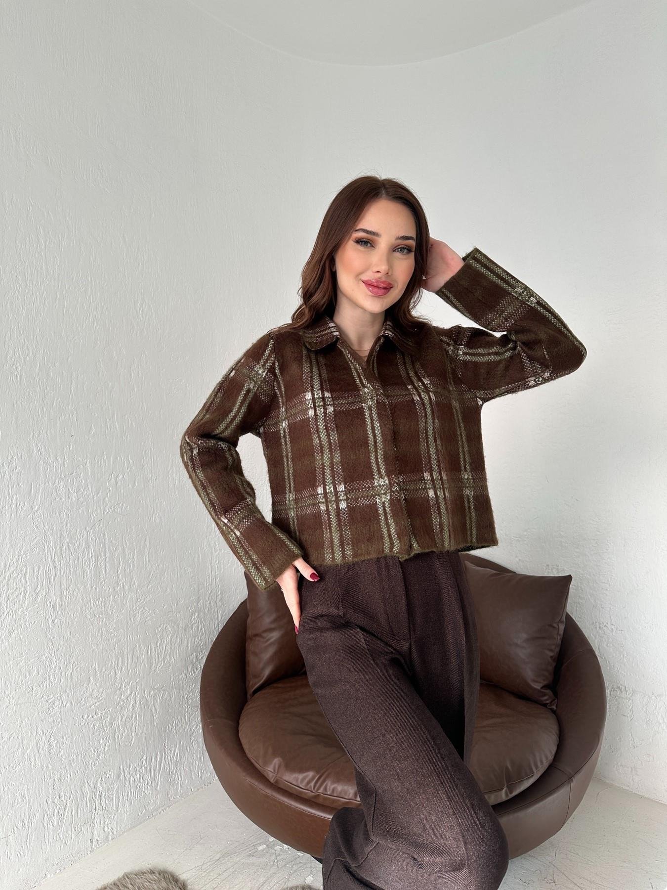 Polo Yaka Ekose Hırka KAHVE