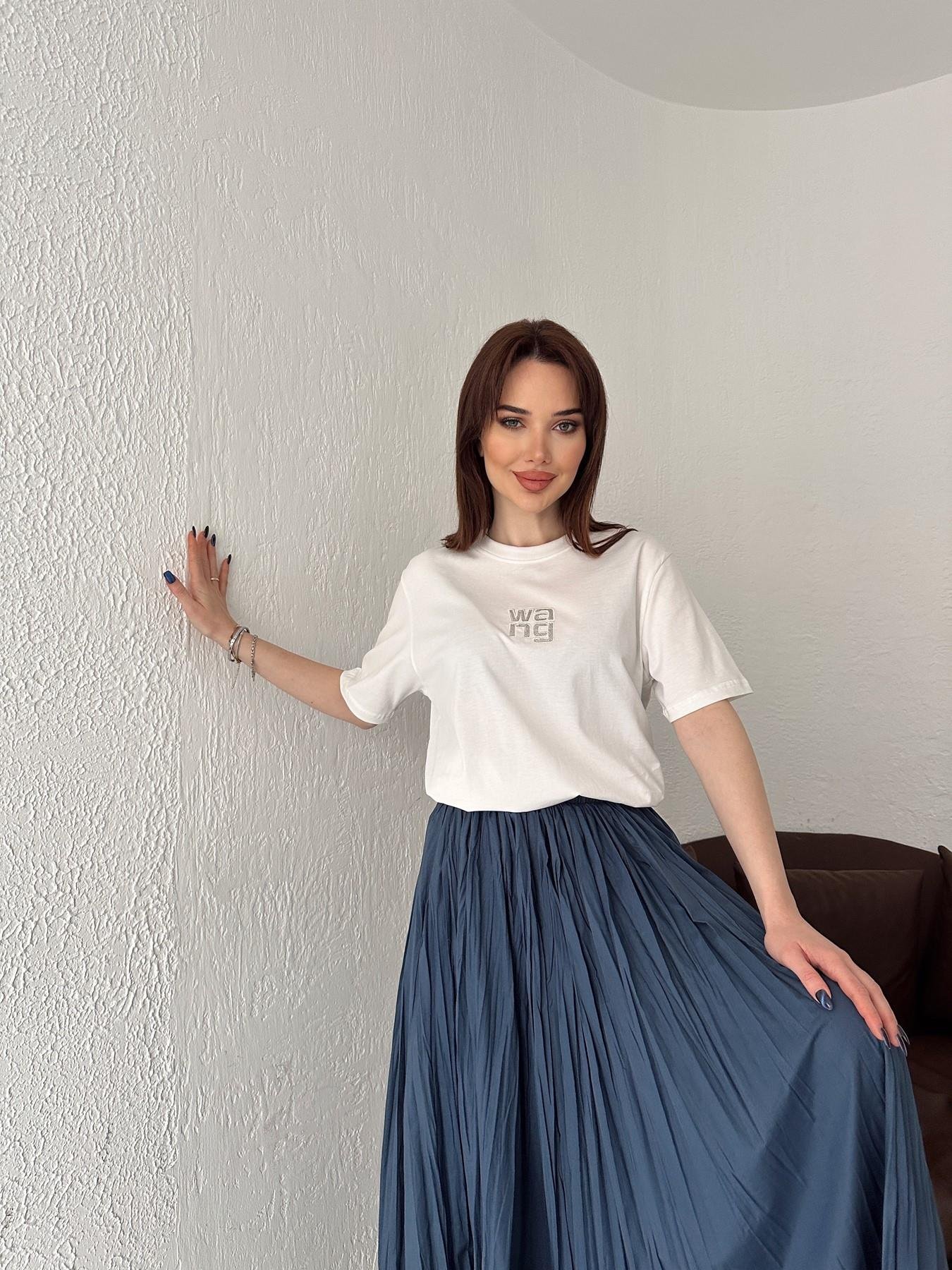 Taş Baskılı Yazılı Tişört EKRU