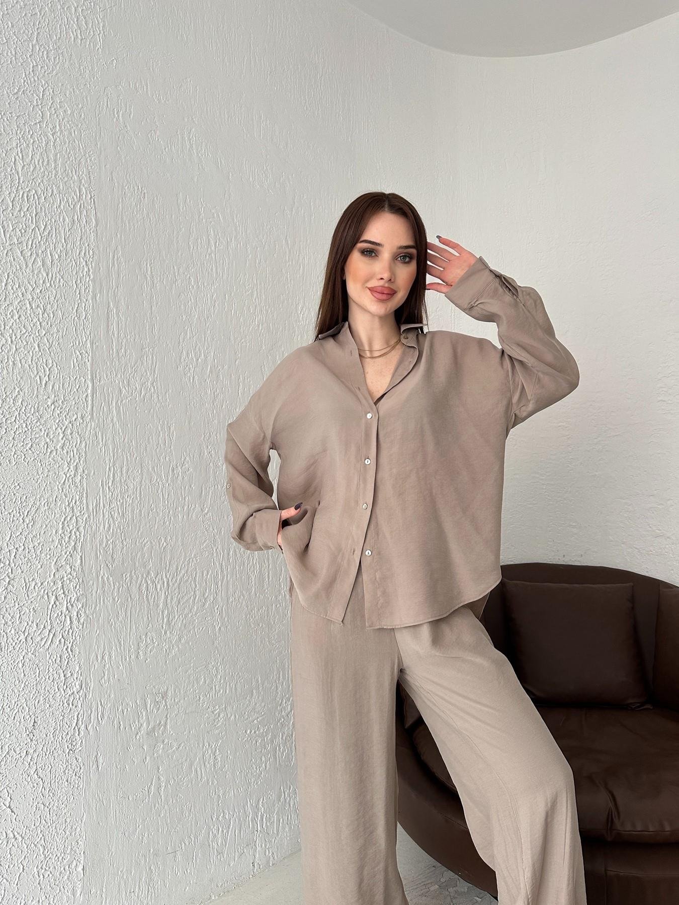 Tensel Oversize Gömlek VİZON