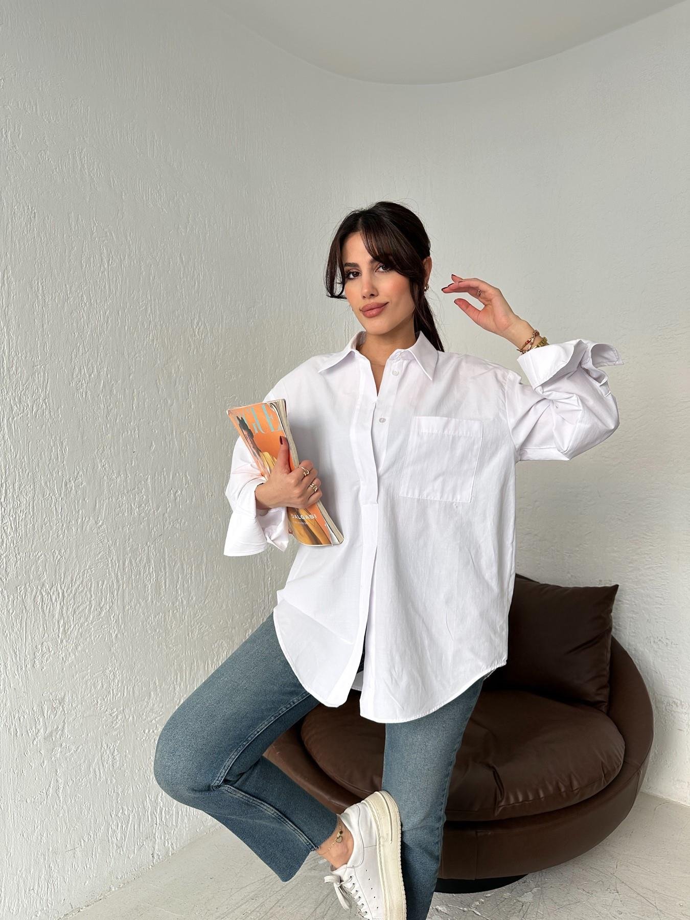 Yarım Patlı Gömlek BEYAZ