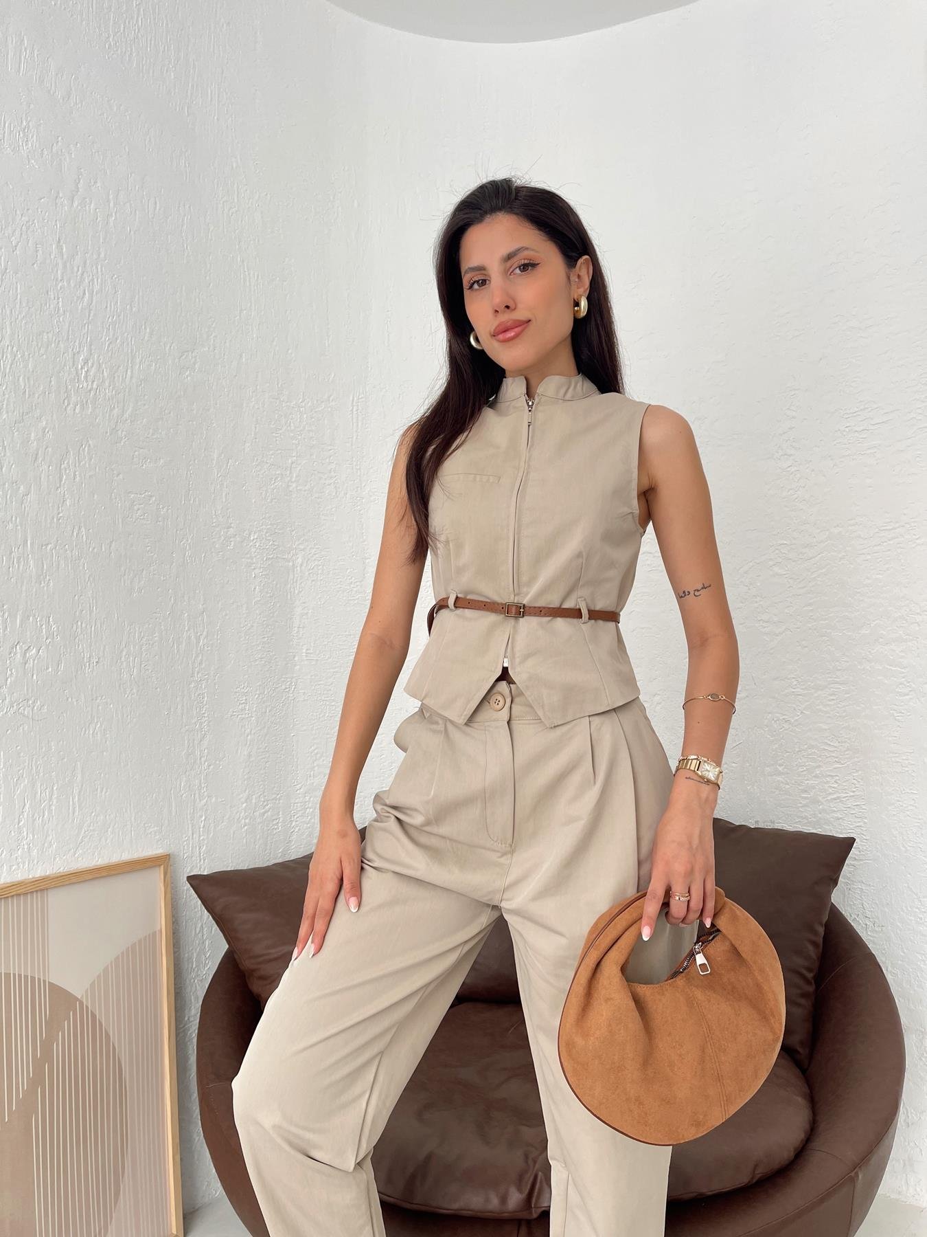 Yelek Pantolon Takım Taş