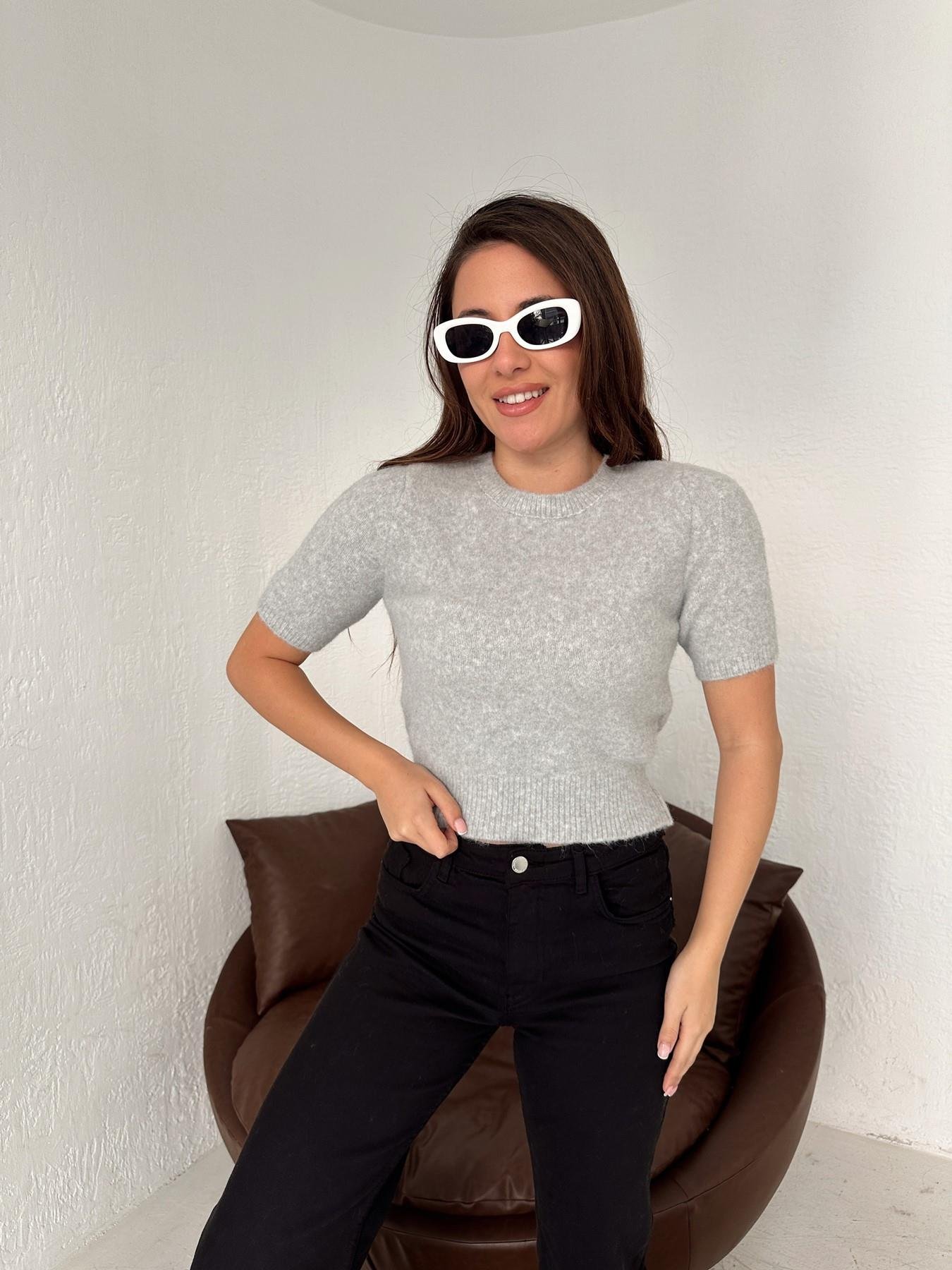 Yumoş Kısa Kol Kazak GRİ