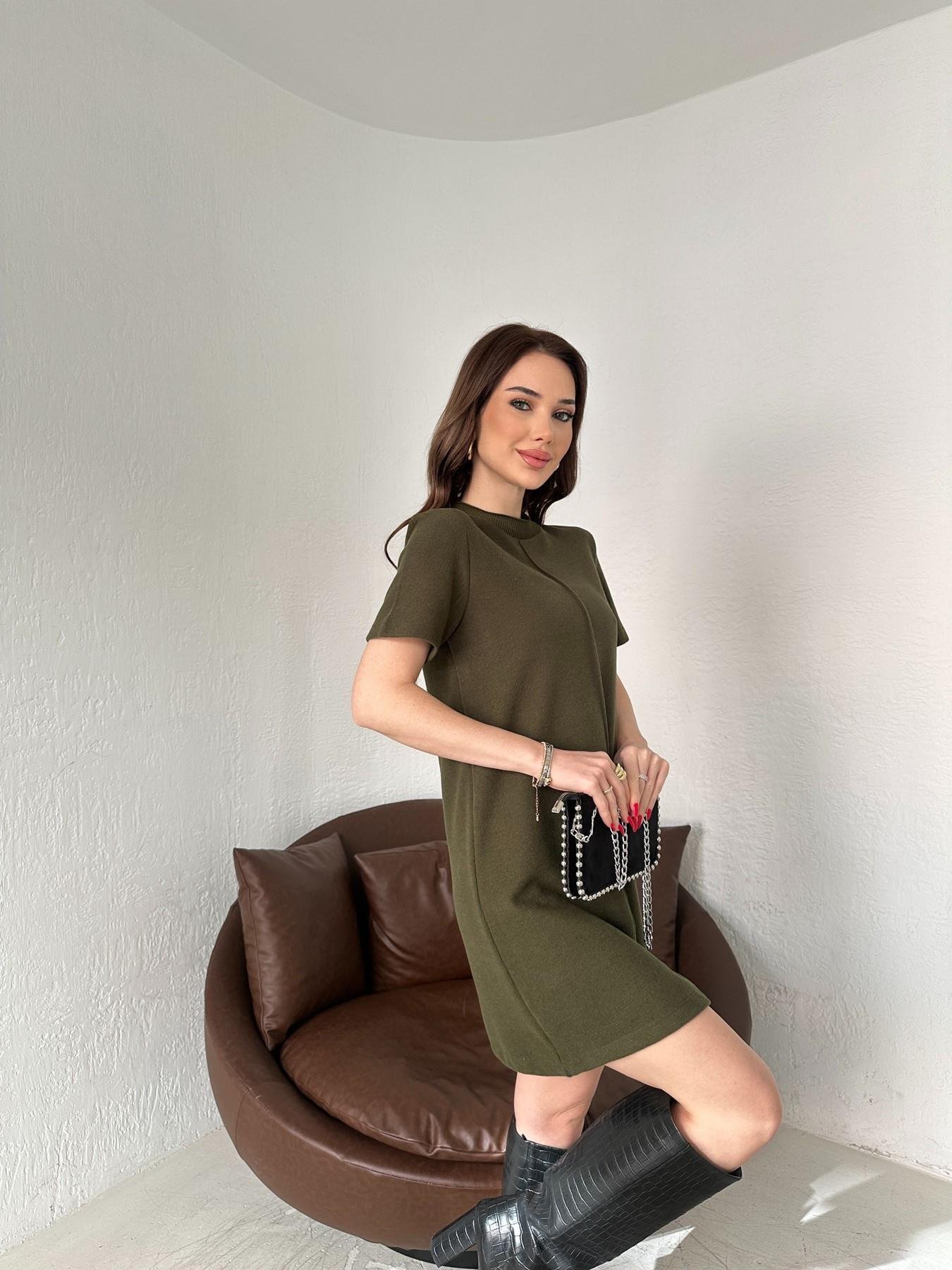 Yumoş Mini Elbise AÇIK HAKİ