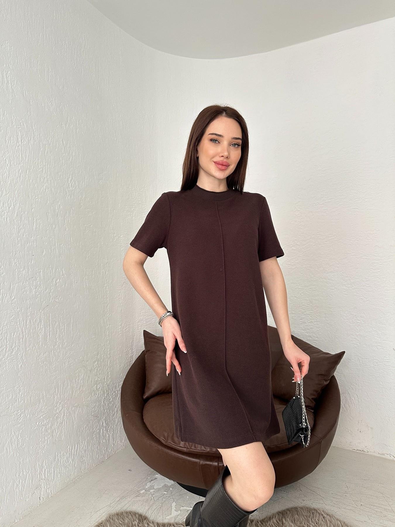 Yumoş Mini Elbise KAHVE