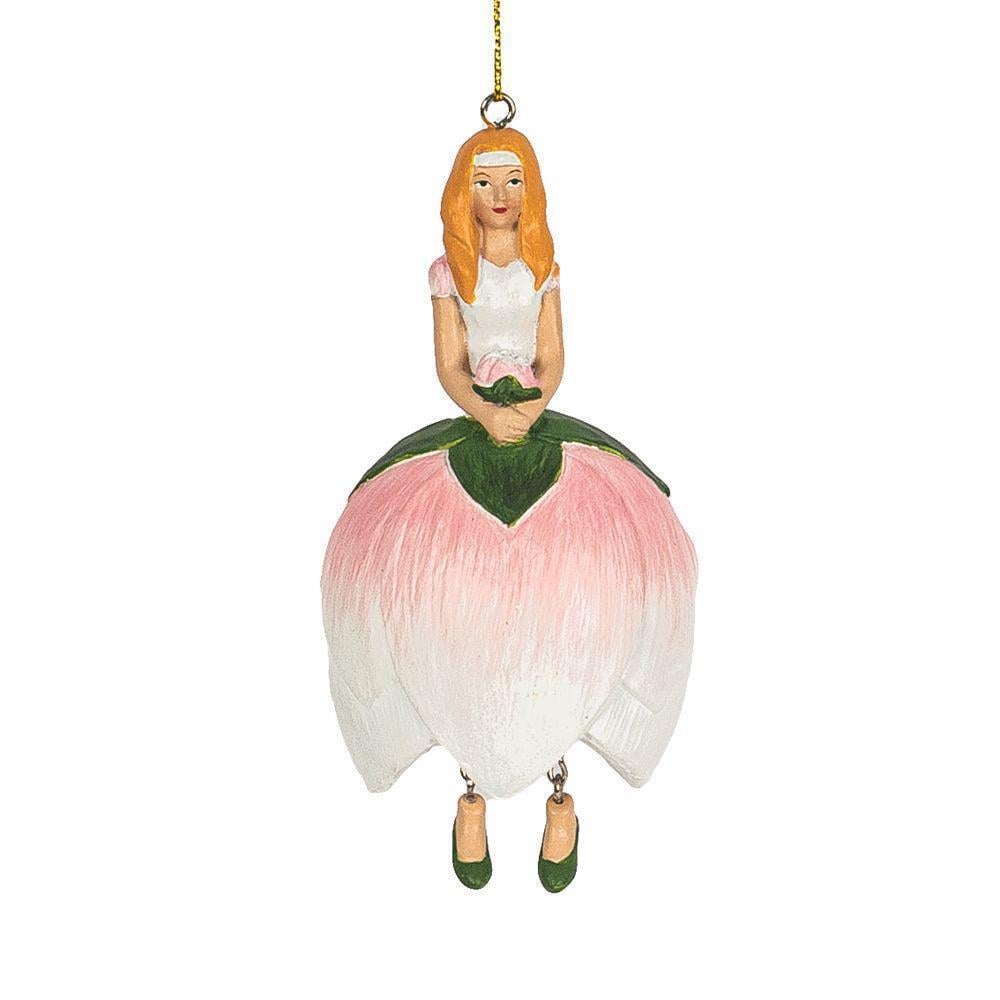 1 Adet 11cm Çiçek Kız Peri Biblo Lilyum Zambak Çiçeği