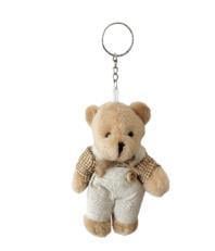 1 Adet 11cm Peluş Anahtarlık Ayıcık Kıyafetli Erkek