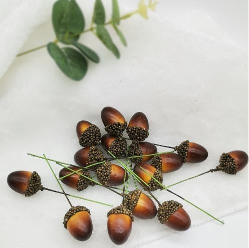 10 Adet 3cm Yapay Meşe Palamudu