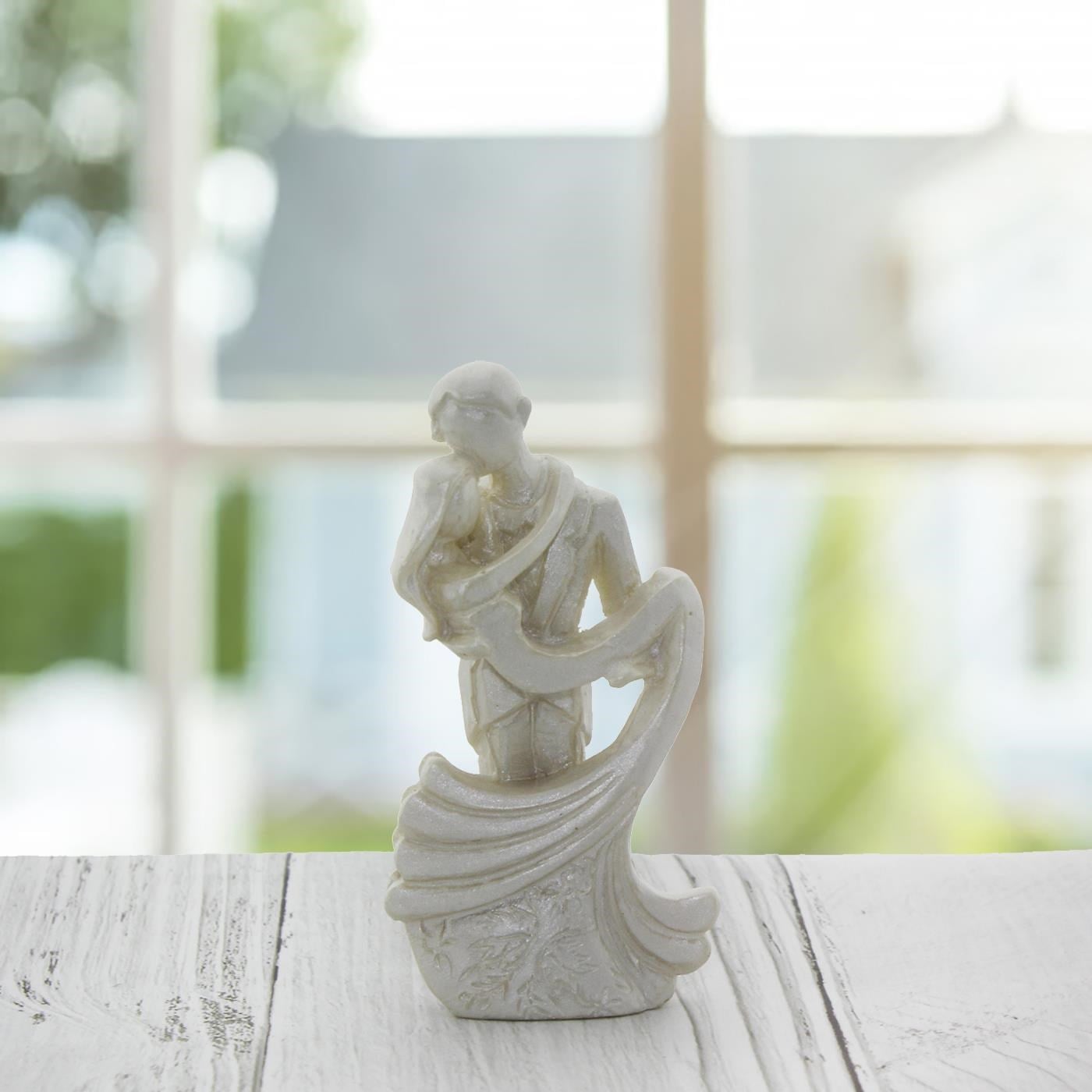 10 Adet 8cm Gelin Damat Biblo Sedef Boyalı