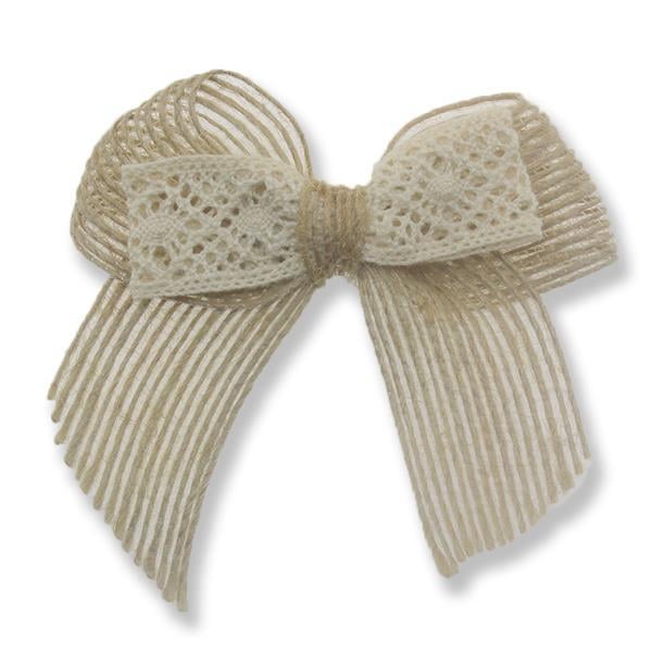 10 Adet 8x5,5cm Keten Dantelli Fiyonk