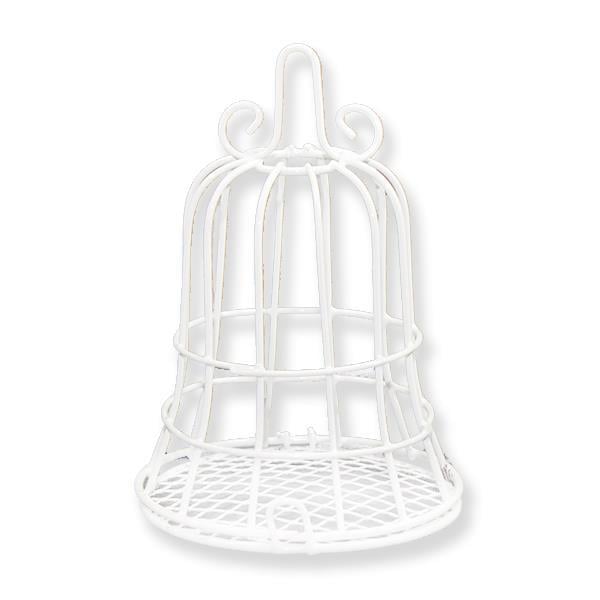 10 Adet Beyaz Metal Kafes 7x10,5cm