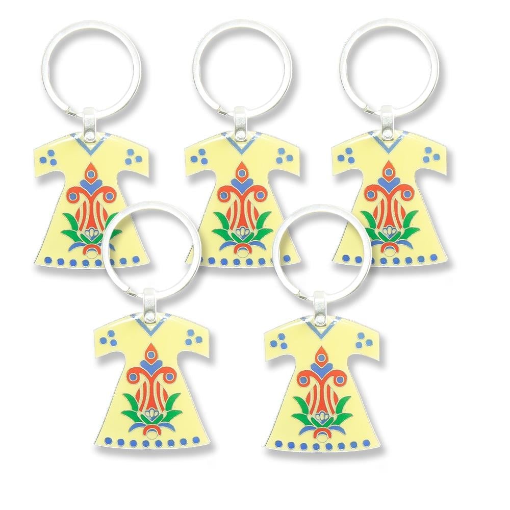 10 Adet Laleli Kaftan Anahtarlık