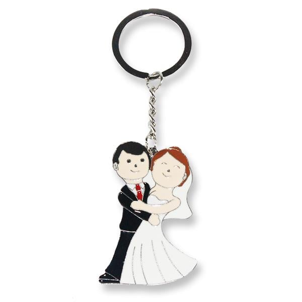 10 Adet Poz Veren Gelin Damat Anahtarlık