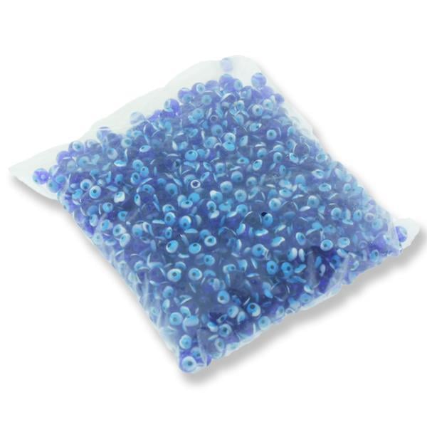 1000li 0,8cm Plastik Delikli Nazar Boncuğu