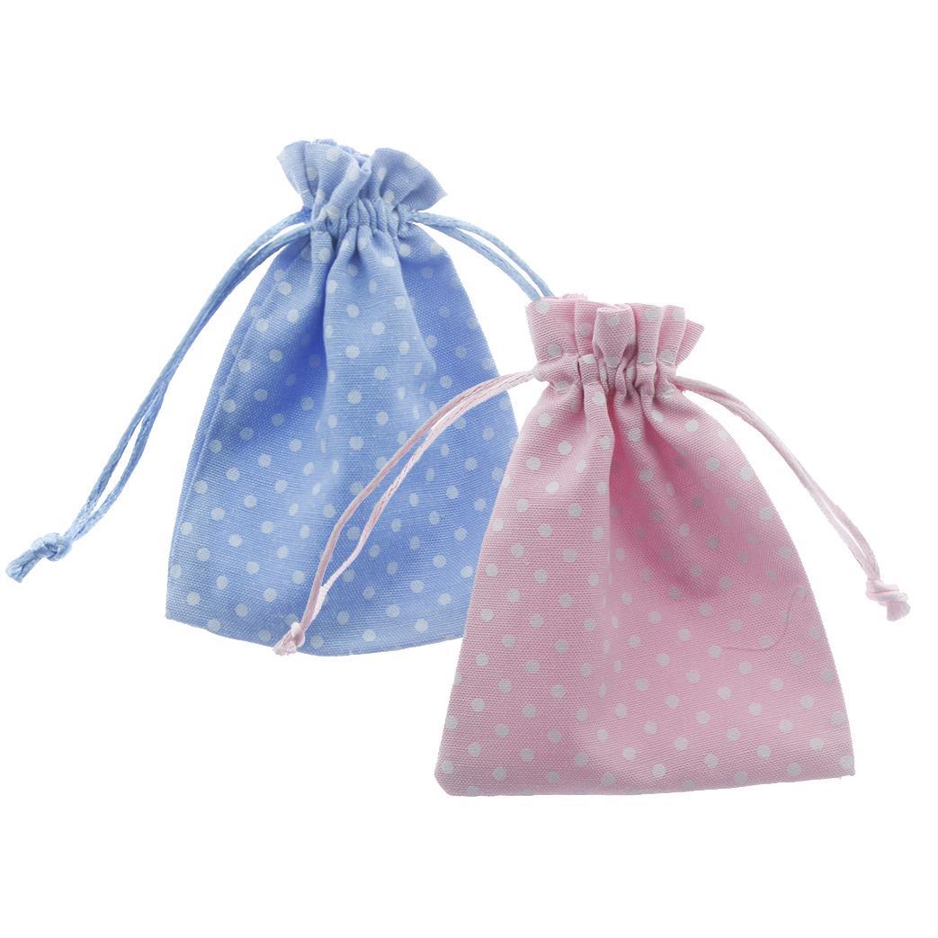 12 Adet 10x12,5cm Puanlı Kumaş Kese