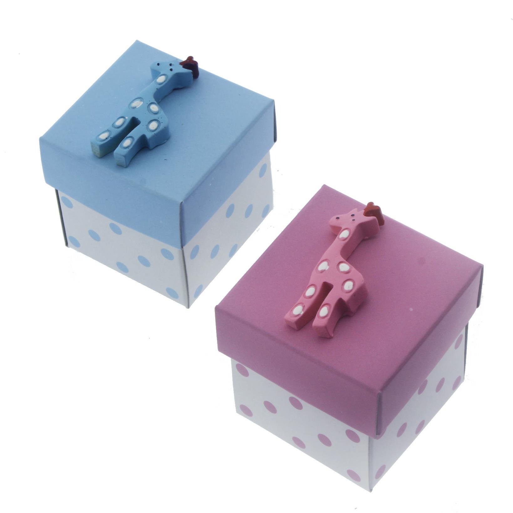 12 Adet 5x5cm Kutu Zürafa Biblolu