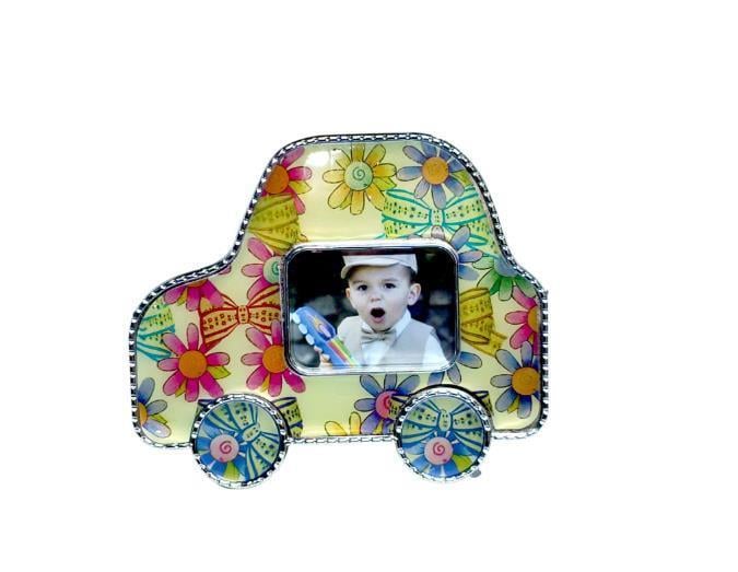 12 Adet 9x7cm Araba Çerçeve Fotoğraf Çerçevesi Ayaklı Mıknatıslı Renkli