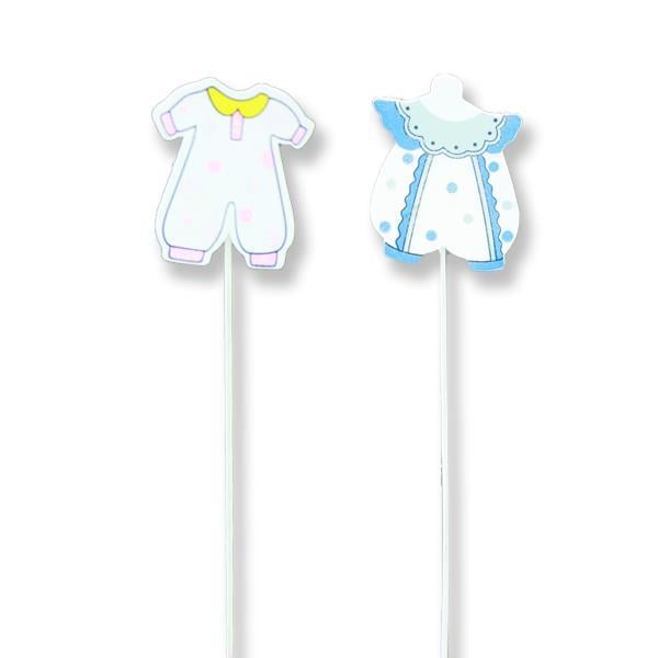 12 Adet Ahşap Bebek Kıyafet Çubuk