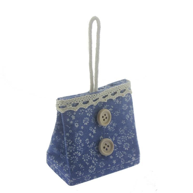 12 Adet Düğmeli Keten Hediyelik Çanta