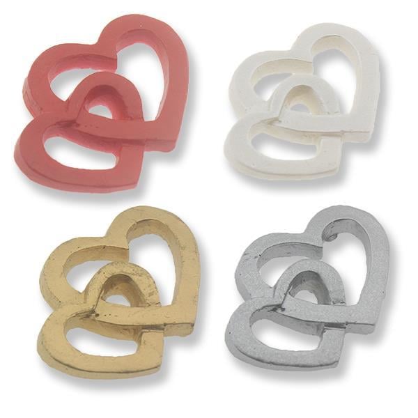 12 Adet İç İçe Kalp Biblo