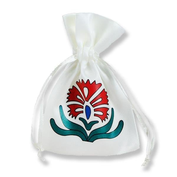 12 Adet Karanfilli Saten Kese 7x9cm