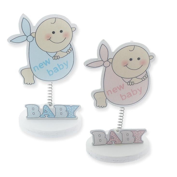 12 Adet New Baby Sticker Ahşap Bebek Notluk
