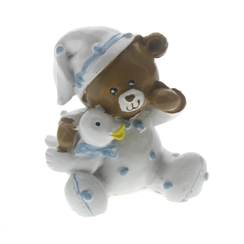 12 Adet Oturan Pijamalı Ayıcık Biblo