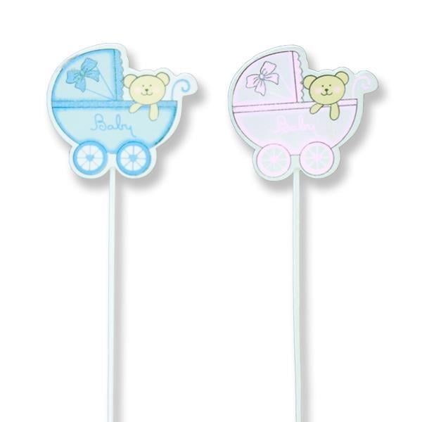 12 Adet Pusette Ayıcık Ahşap Çubuk