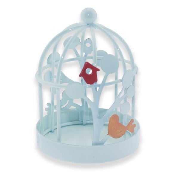 12 Adet Renkli Metal Kuş Kafesi