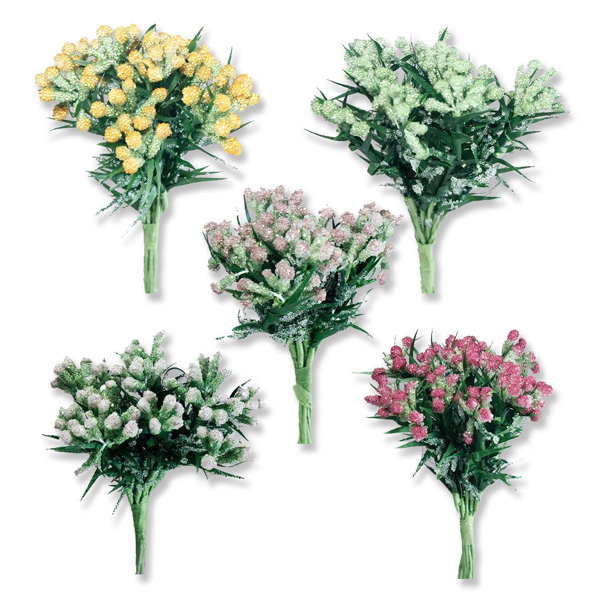 12 Demet (144 Adet ) Parlak Simli Tomurcuk Pıtırcık Çiçek