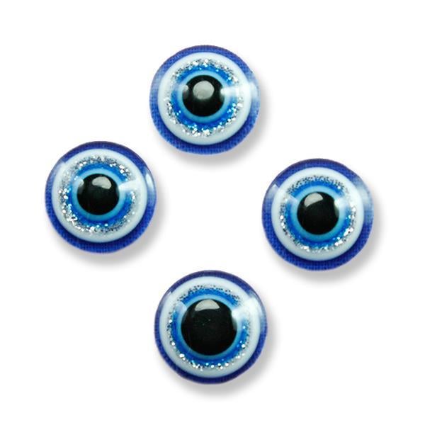 24 Adet 1.1cm Simli Nazar Boncuğu