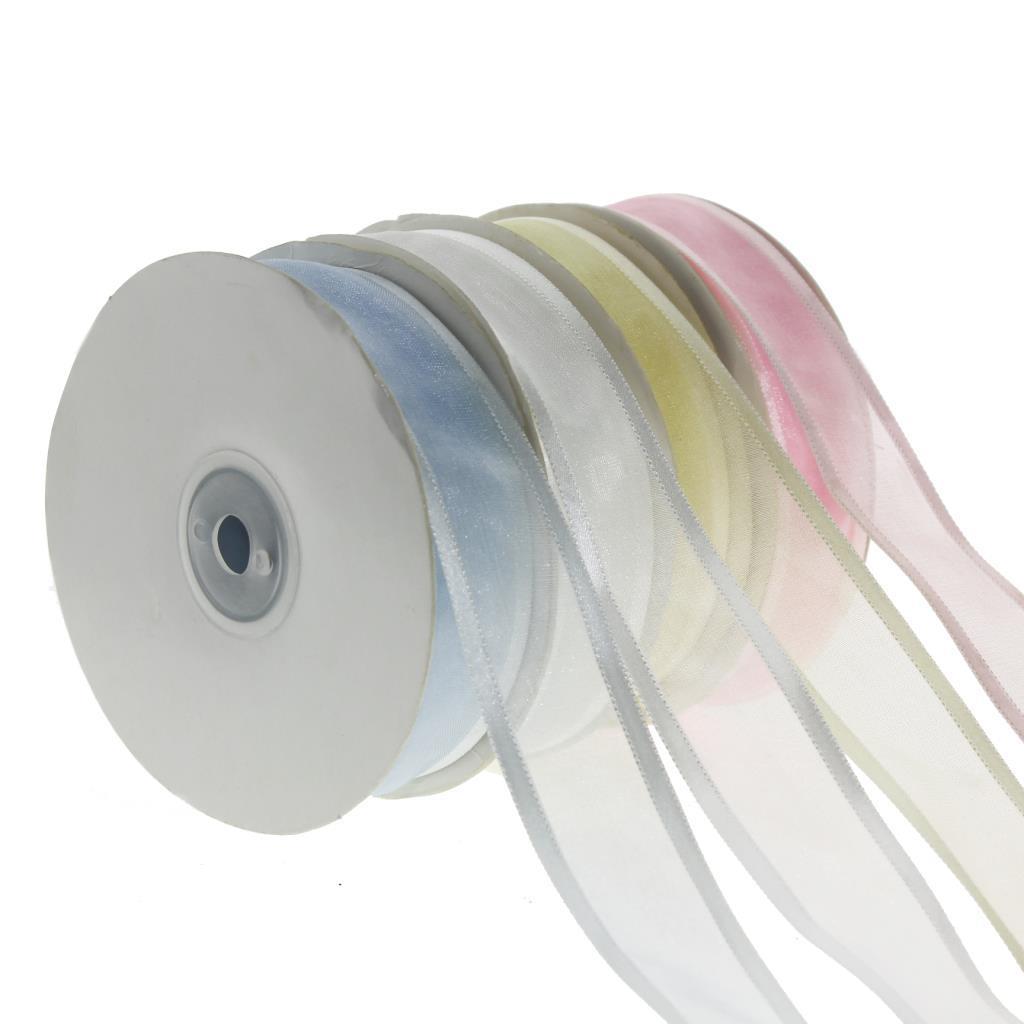 2,5cm X 25metre İki Kenarı Saten Şeritli Organze Kurdela