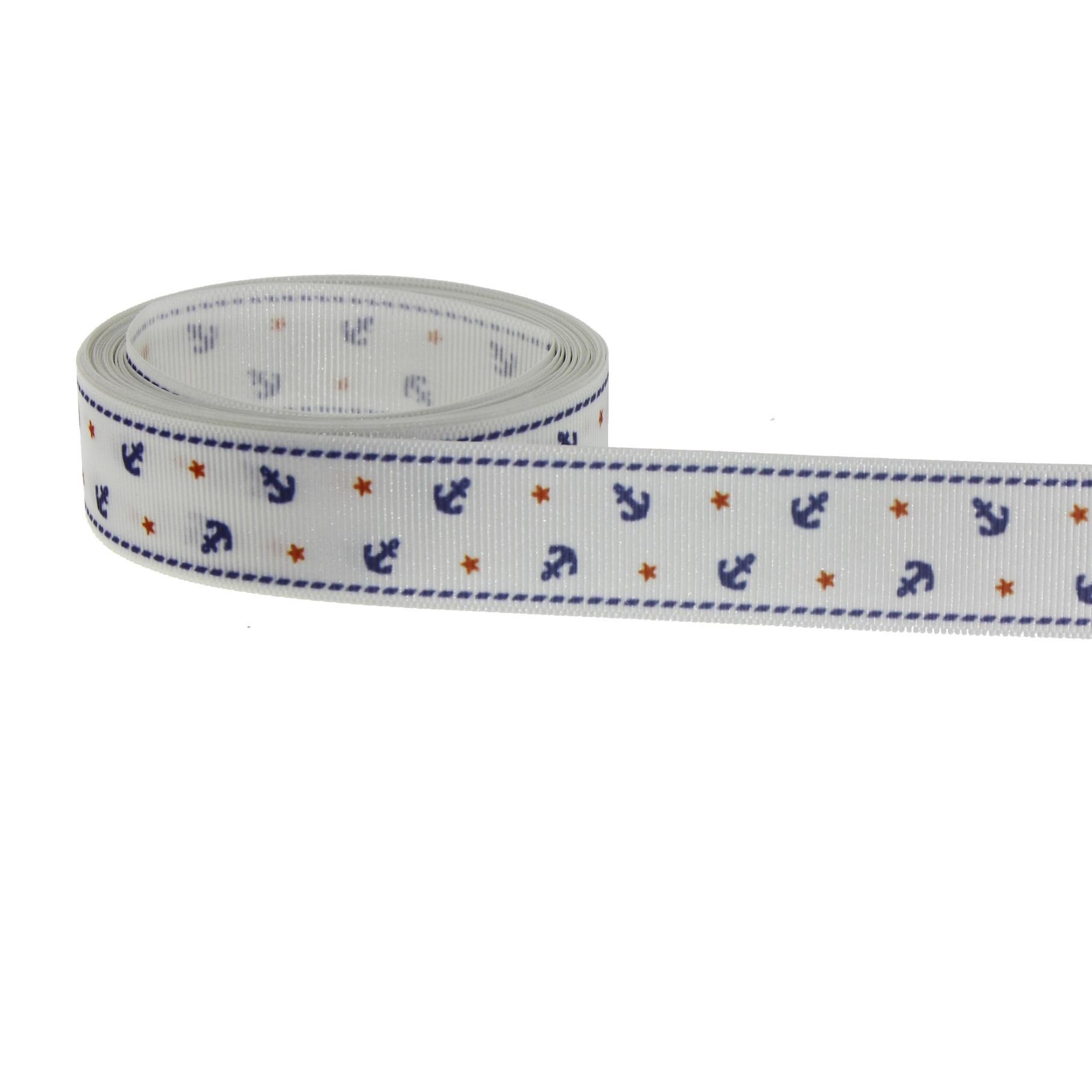 2,5cm x 5metre Kumaş Kurdela Denizci Konsepti