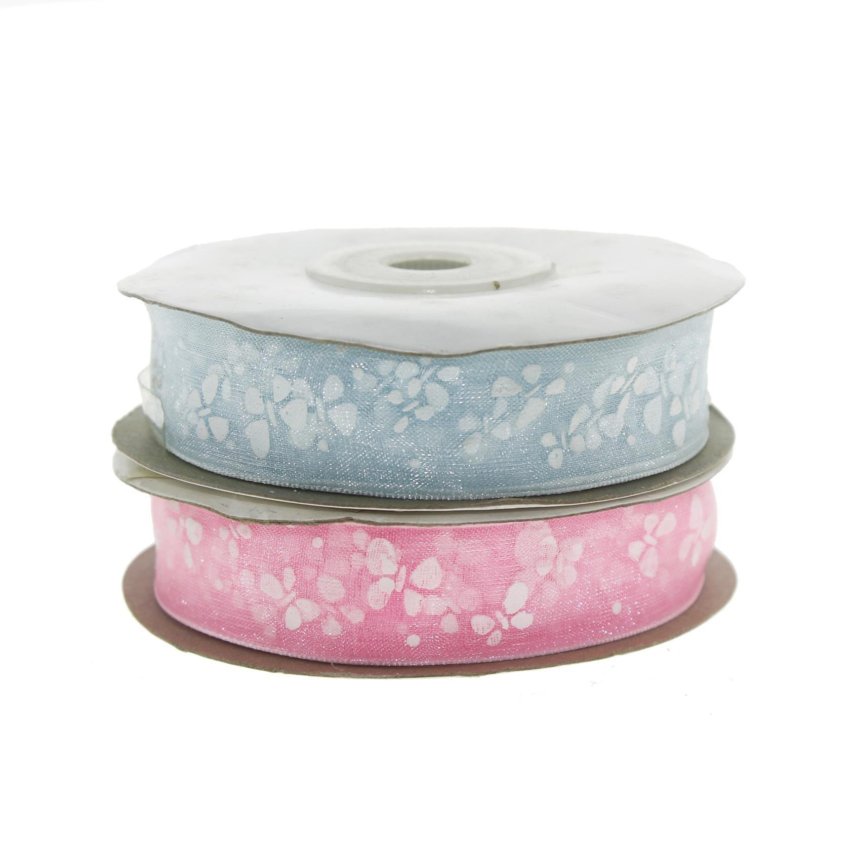 2cm x 22metre Organze Kurdela Kelebek Desenli