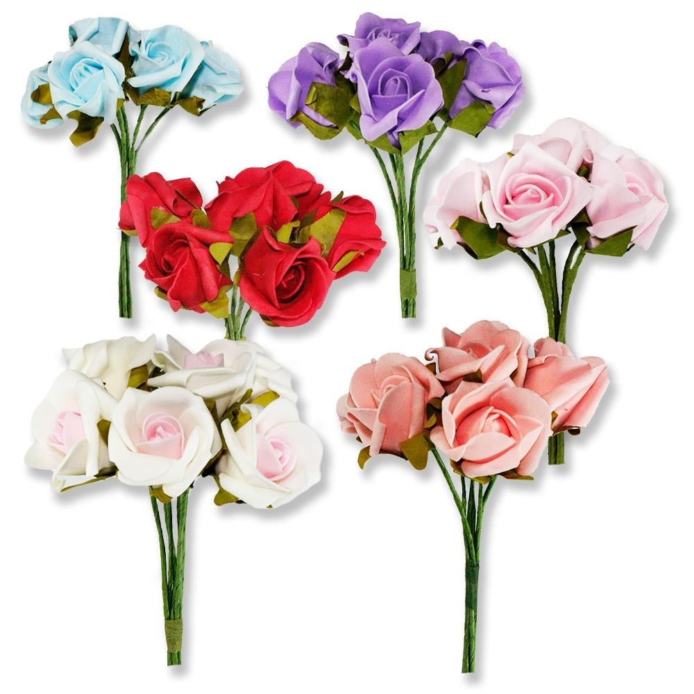 5 Demet (30 Adet) Lateks 4,5cm Gül Çiçek