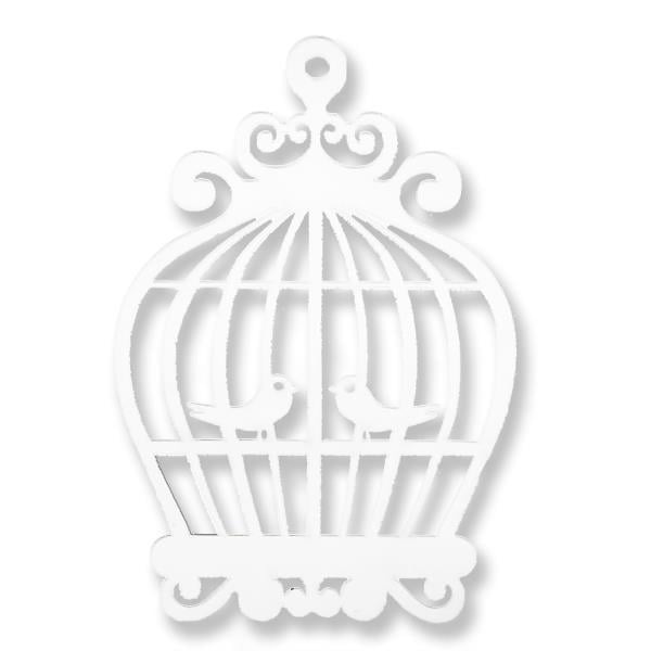 50 Adet 7x10cm Ayna Pleksi Kuş Kafesi Süs