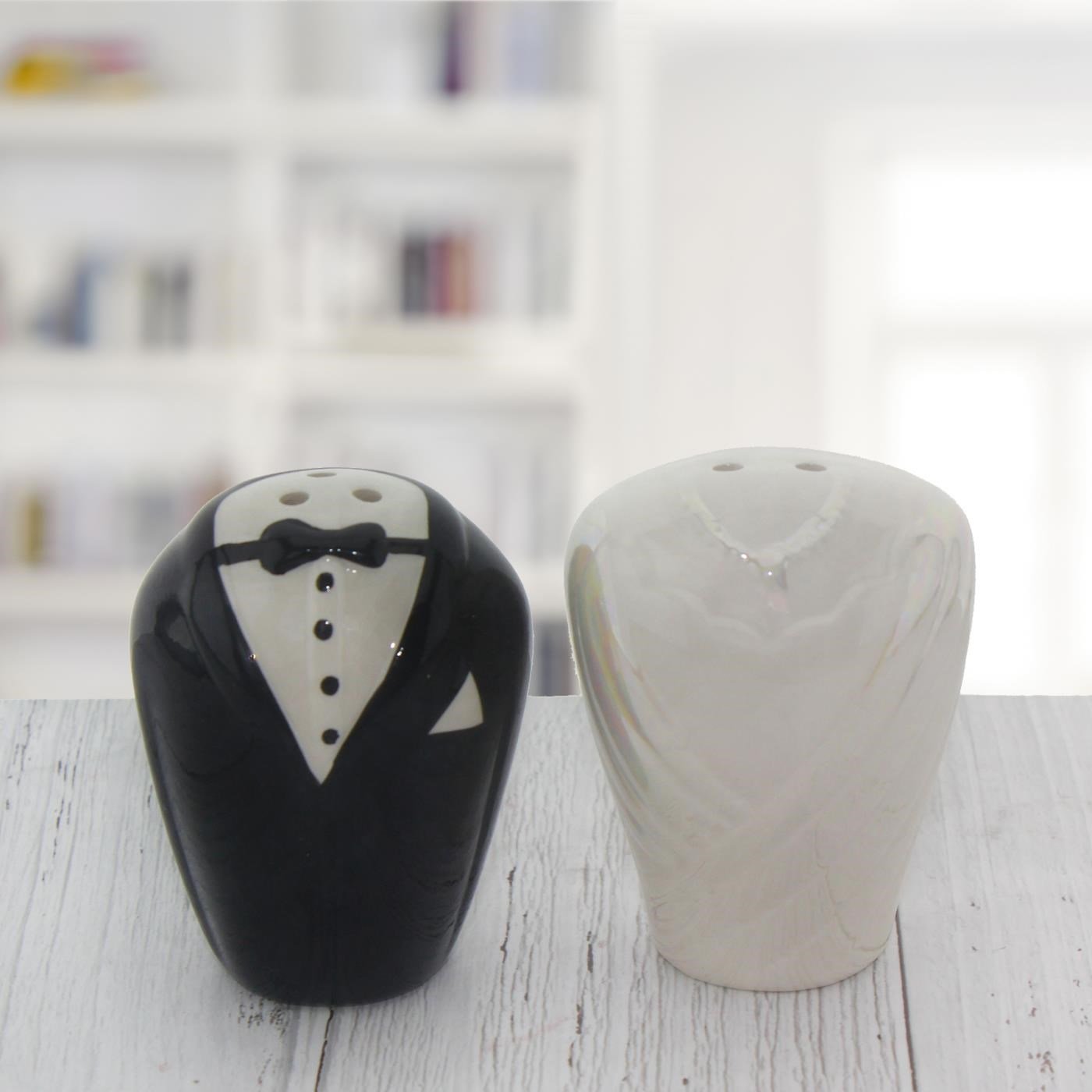 5x6cm Gelin Damat Tuzluk Karabiberlik Porselen