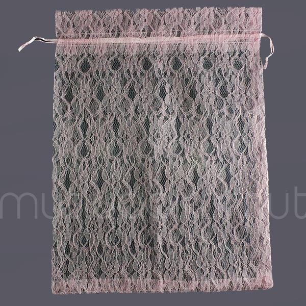 6 Adet 30x40cm Dantel Kese Hediyelik Kese