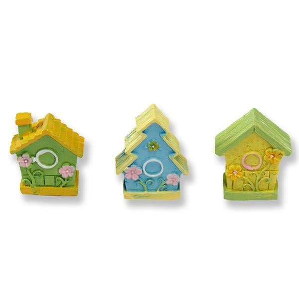 6 Adet Kuş Yuvası Ev Biblo