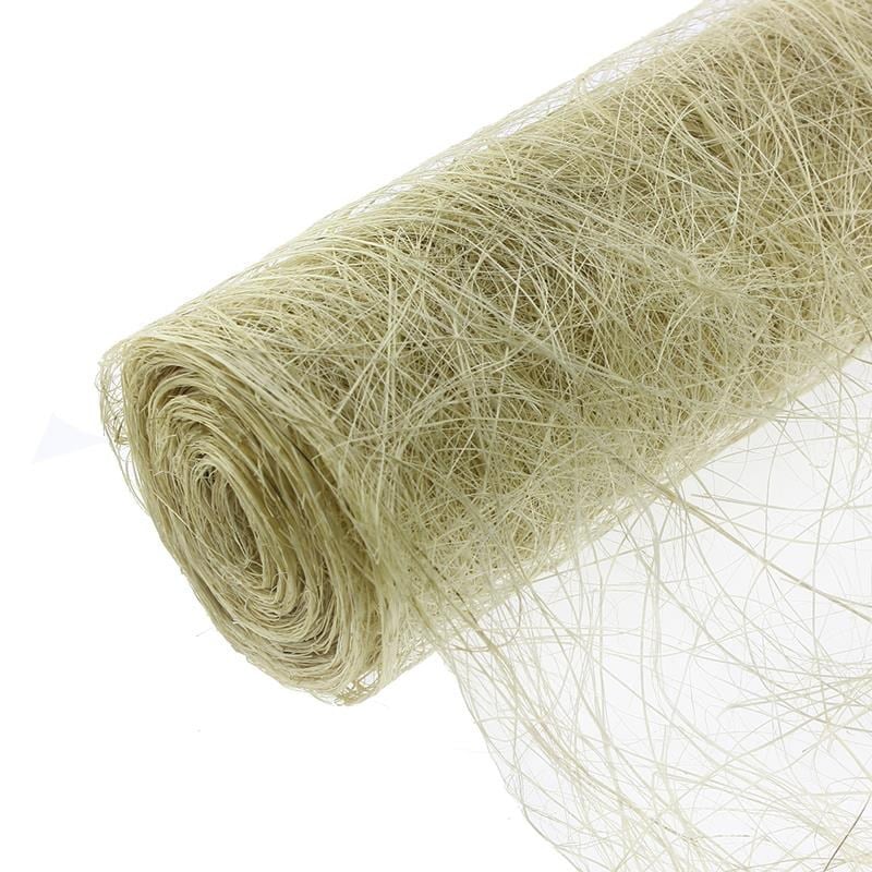 60cm x 8metre Abaka Doğal Lif Kumaş Buketlik Buket Tülü