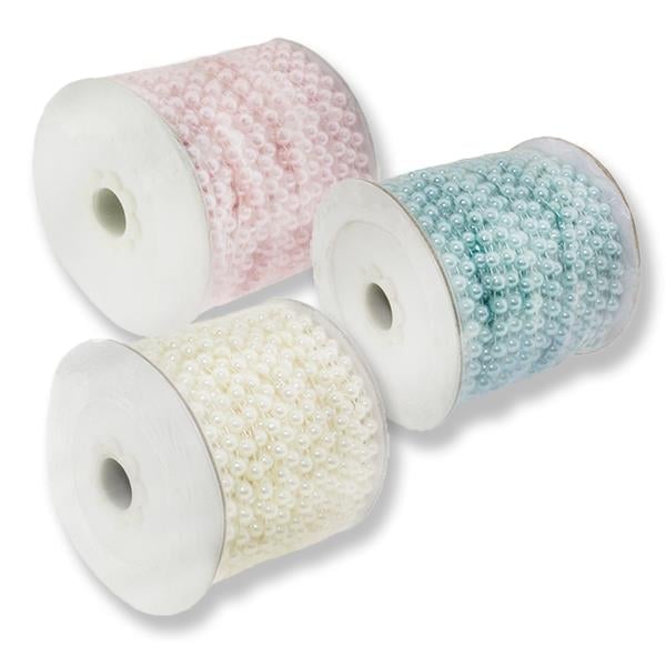 6mm X 25metre İpe Dizili Yarım İnci Makara