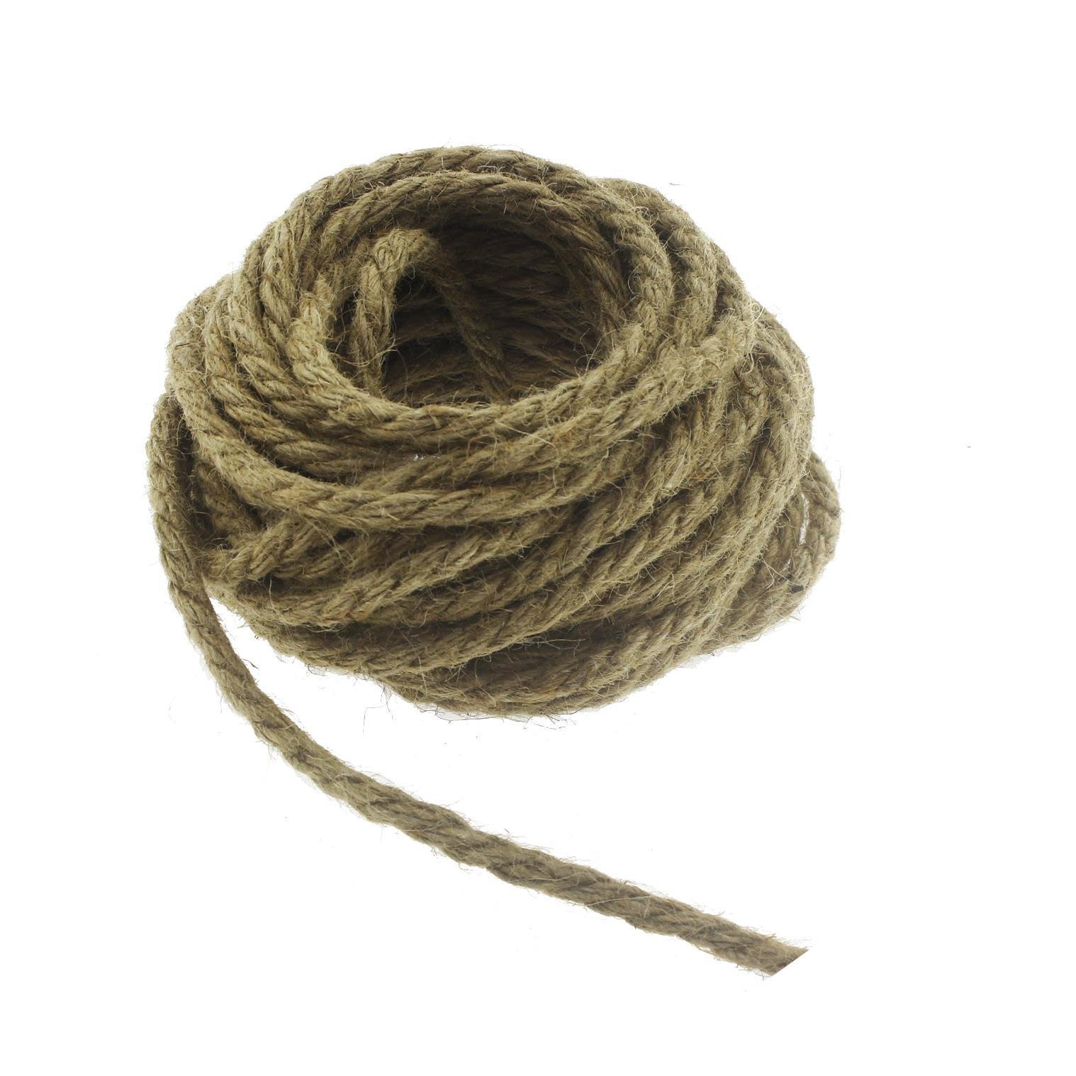 8mm x 10metre Hasır Jüt İp Kordon Halat