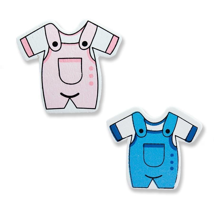 Ahşap Sticker Askılı Tulum 12 Adet