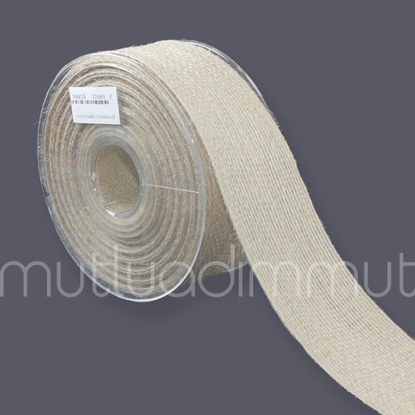 Doğal Rafya Jüt Kurdela 3,8cm X 20m